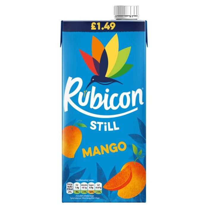 Rubicon Still Mango Juice Drink Pack of 12x1L