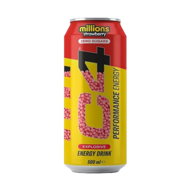 C4 Performance Energy Drinks Millions Strawberry 12X500ml