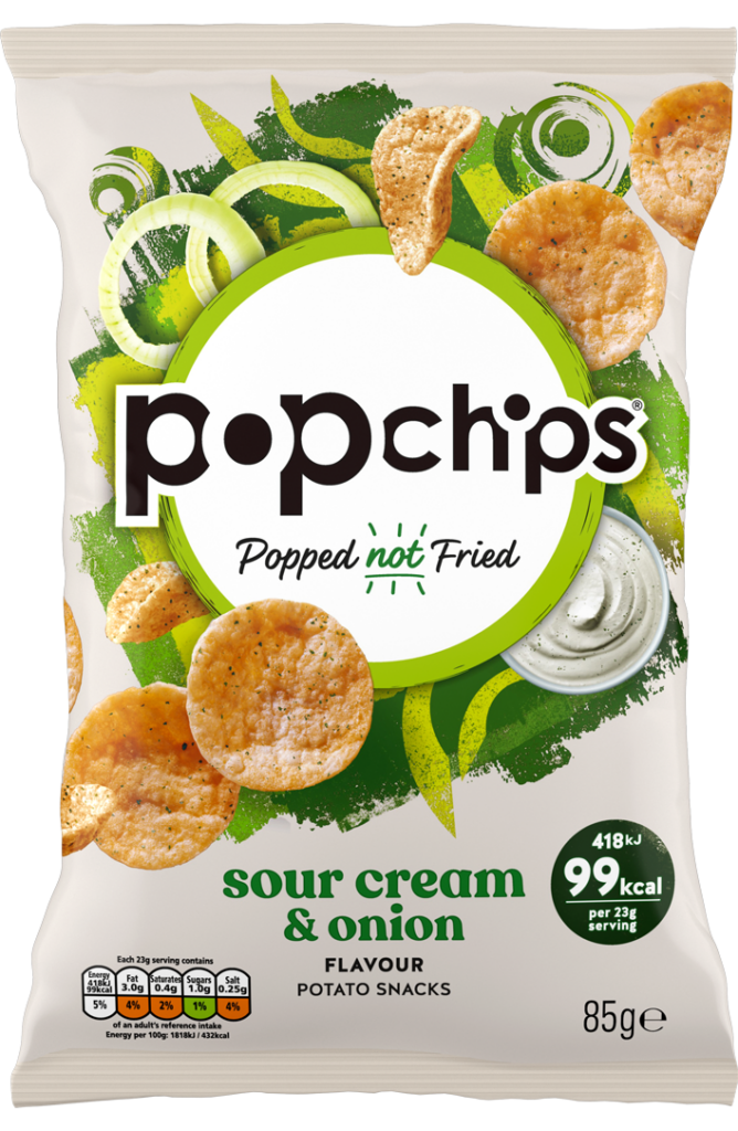 Popchips Crisps Diffrent Flavour Pack of 16x50g