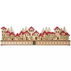 30" Holiday Wooden Village Countdown LED Advent Calendar Christmas Decoration