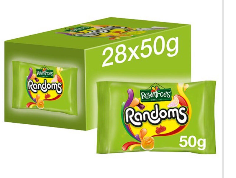 Rowntree's Randoms Chewy Sweets Bag 28 x 50g Full Box