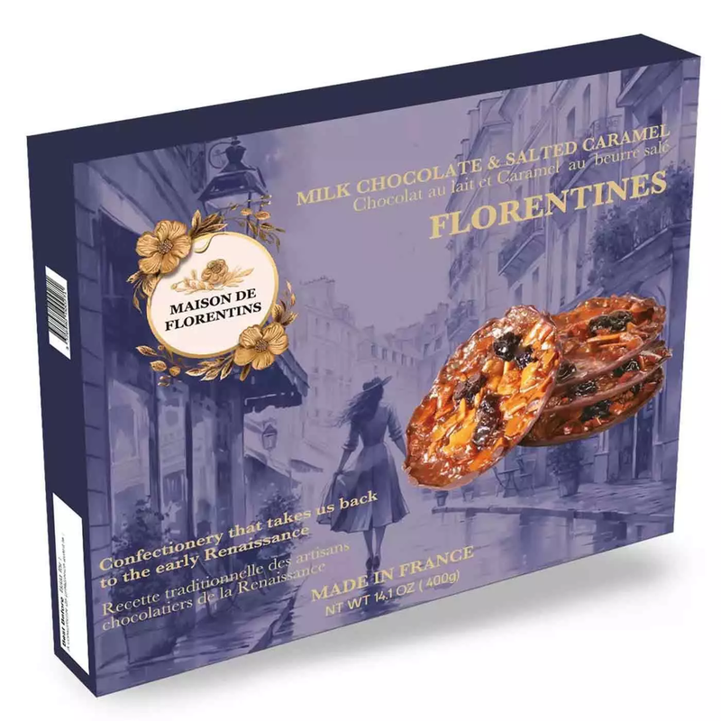 Maison De Florentins Milk Chocolate & Salted Caramel Florentines Pack of 400g