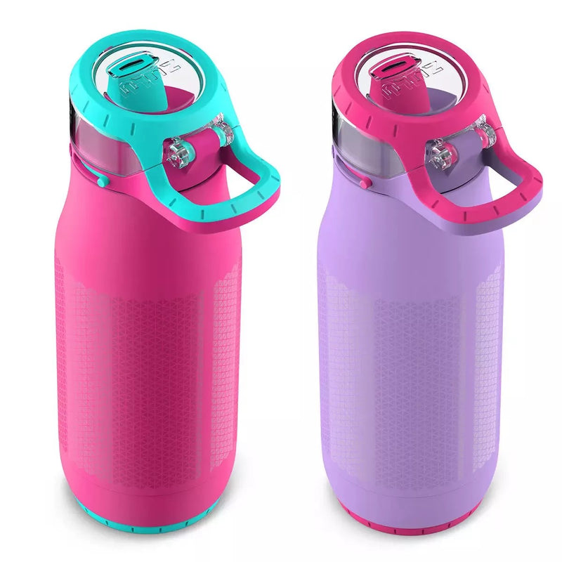 Zulu Stainless Steel Water Bottle 414ml, 2 Pack