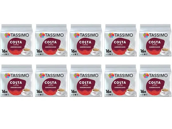 Tassimo Costa Americano Coffee Pods Pack of 16