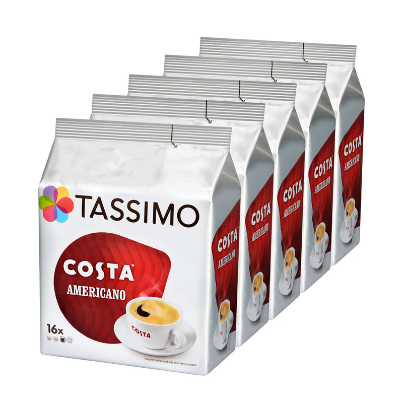 Tassimo Costa Americano Coffee Pods Pack of 16