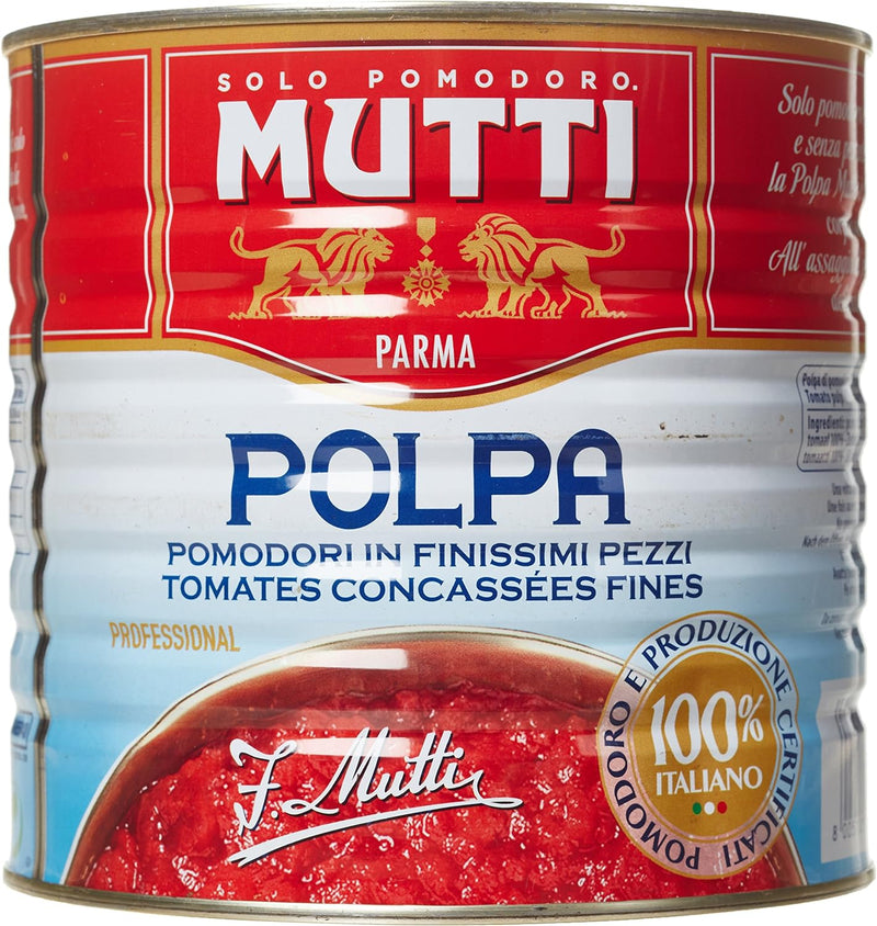 Mutti Polpa Finely Chopped Tomatoes Pack of 6x2.5kg