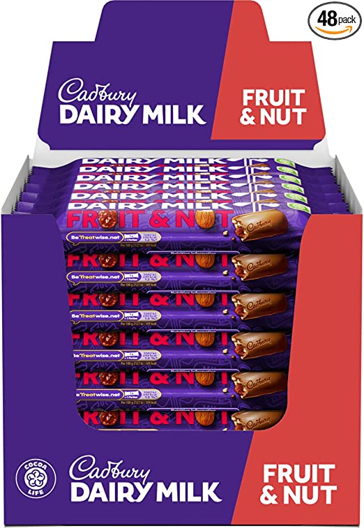 Cadbury Dairy milk fruit & nut - 48x49g