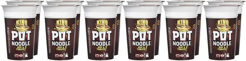 Pot Noodle Beef & Tomato Flavour King Size Pack of 12x114g