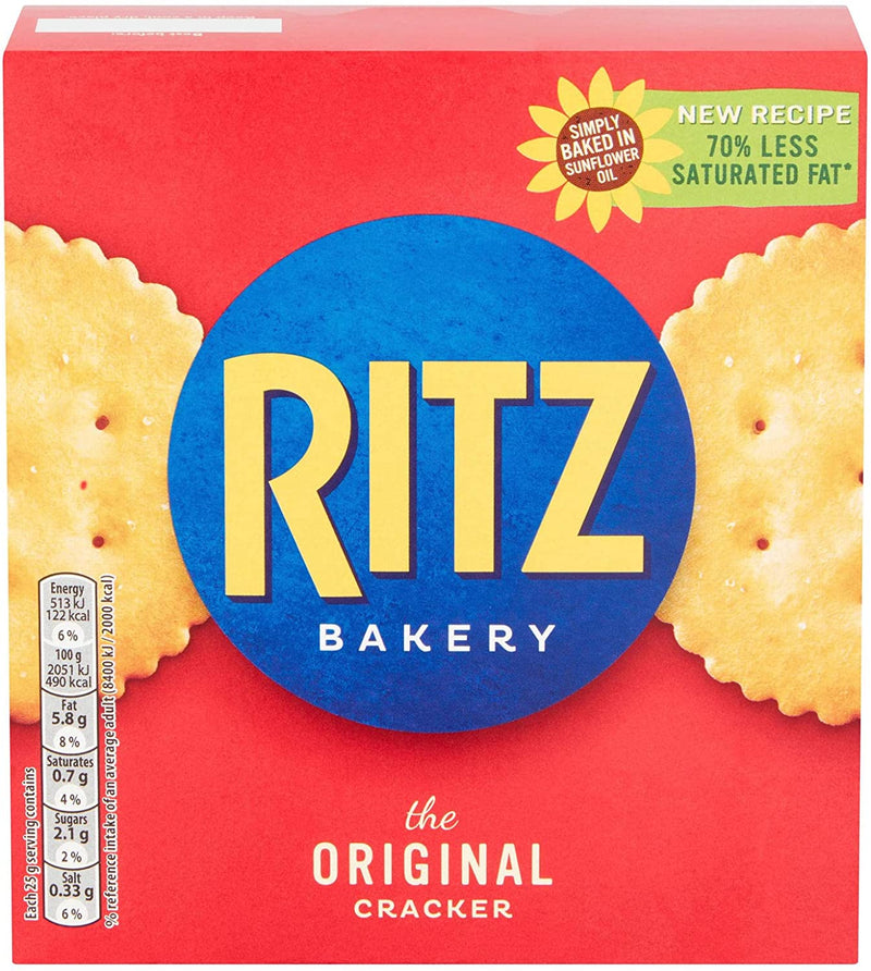 Ritz Original Crackers Pack of 6 x 165g