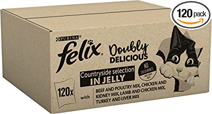 PURINA FELIX AS GOOD AS IT LOOKS DOUBLY DELICIOUS 120 x 100 gm