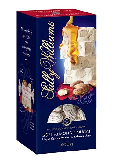 Sally Williams Soft Roasted Honey Nougat Snack with Roasted Almond Nuts 400g